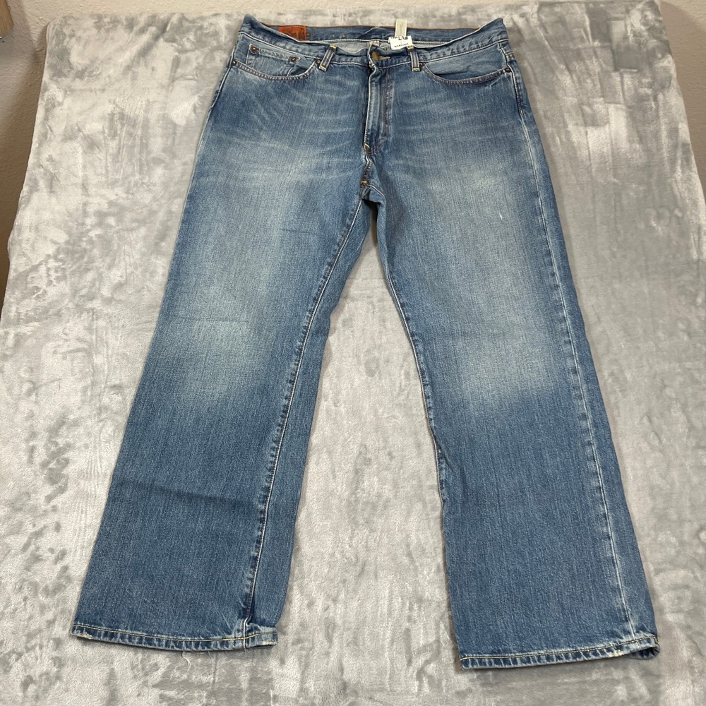 The Denim Lab Mens Jeans 36W x 30L Bootcut Medium Wash Regular Fit Blue